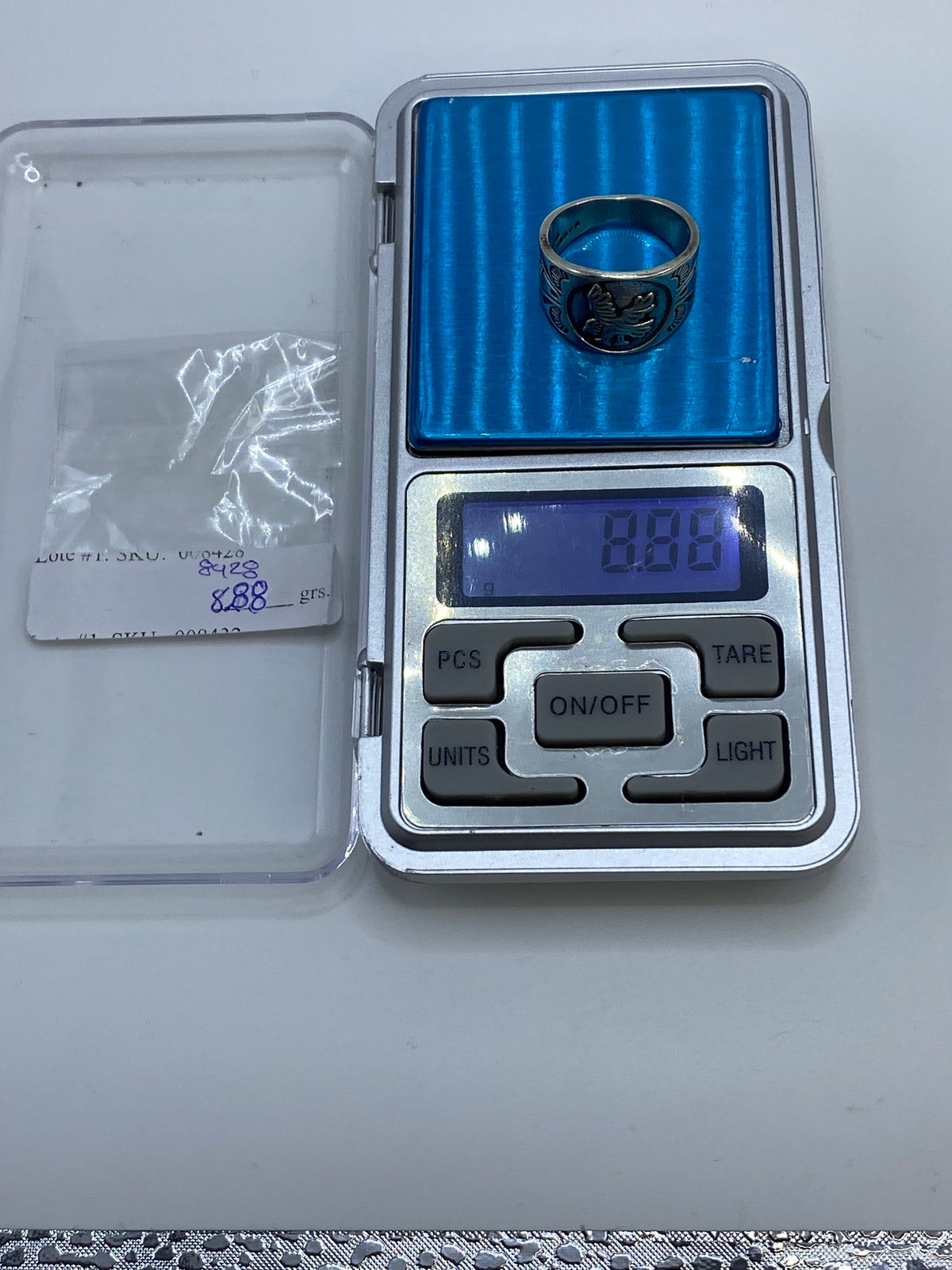 Anillo Plata Repujado Águila Heráldica — Taxco 925 — foto 7