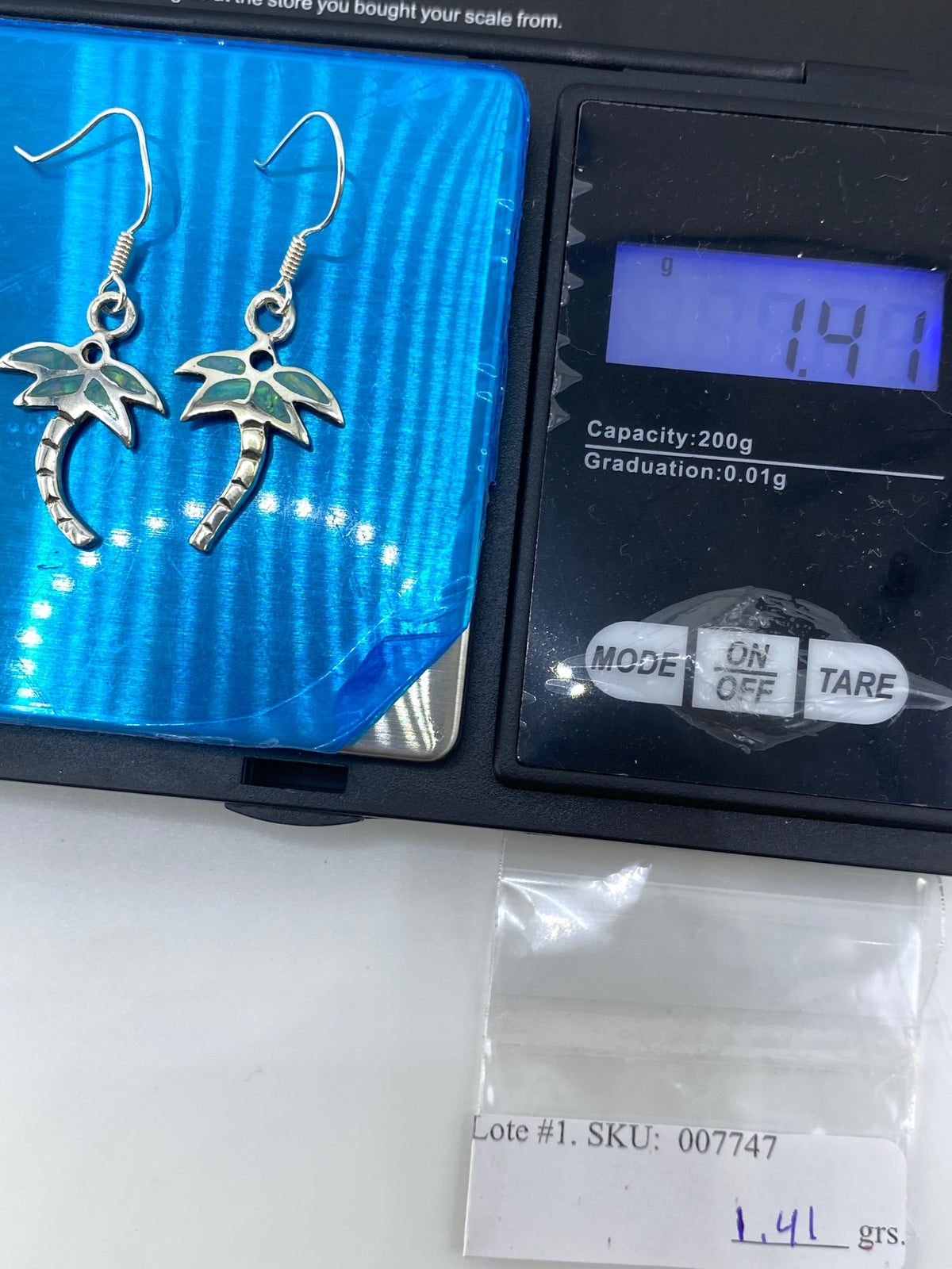 Aretes Plata Ópalo de Fuego Verde — Taxco 950 — foto 6