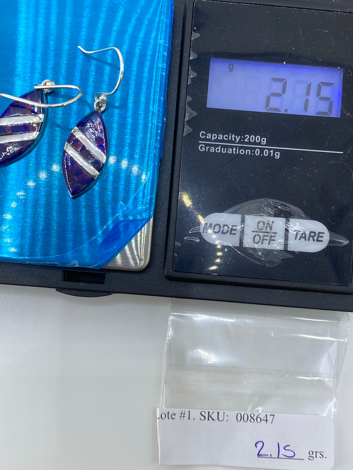 Aretes de Plata con Opalo de Fuego Multicolor — Taxco 950 — foto 6