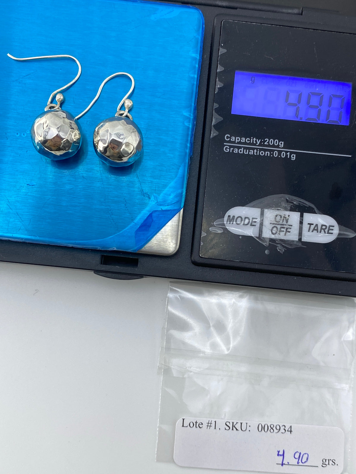 Aretes de Plata Esfera Facetada — Taxco 925 — foto 6