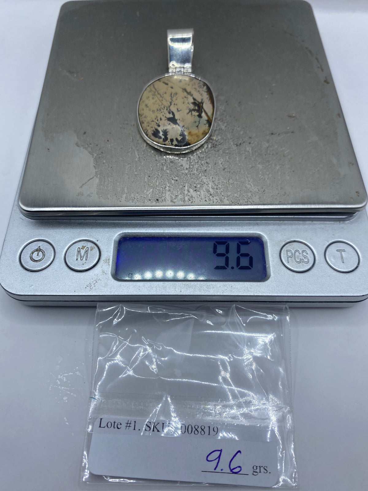 Dije de Plata con Piedra Natural Ramificada — Taxco 925 — foto 6