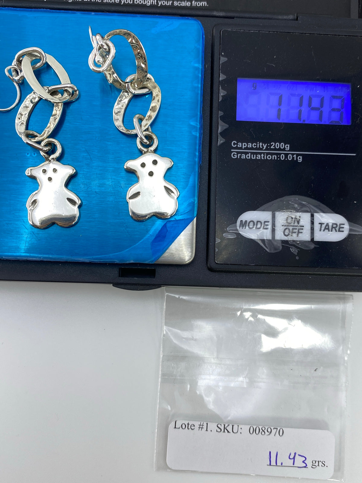 Aretes Largos de Plata Repujada — Taxco 925 — foto 6