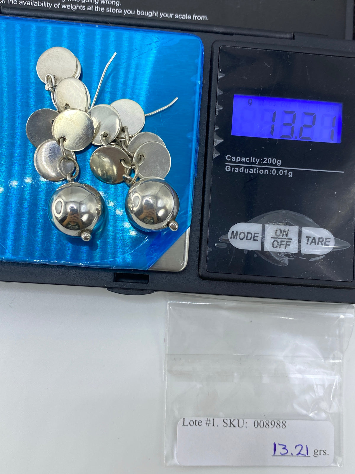 Aretes de Plata Cartoneado con Esferas — Taxco 925 — foto 6
