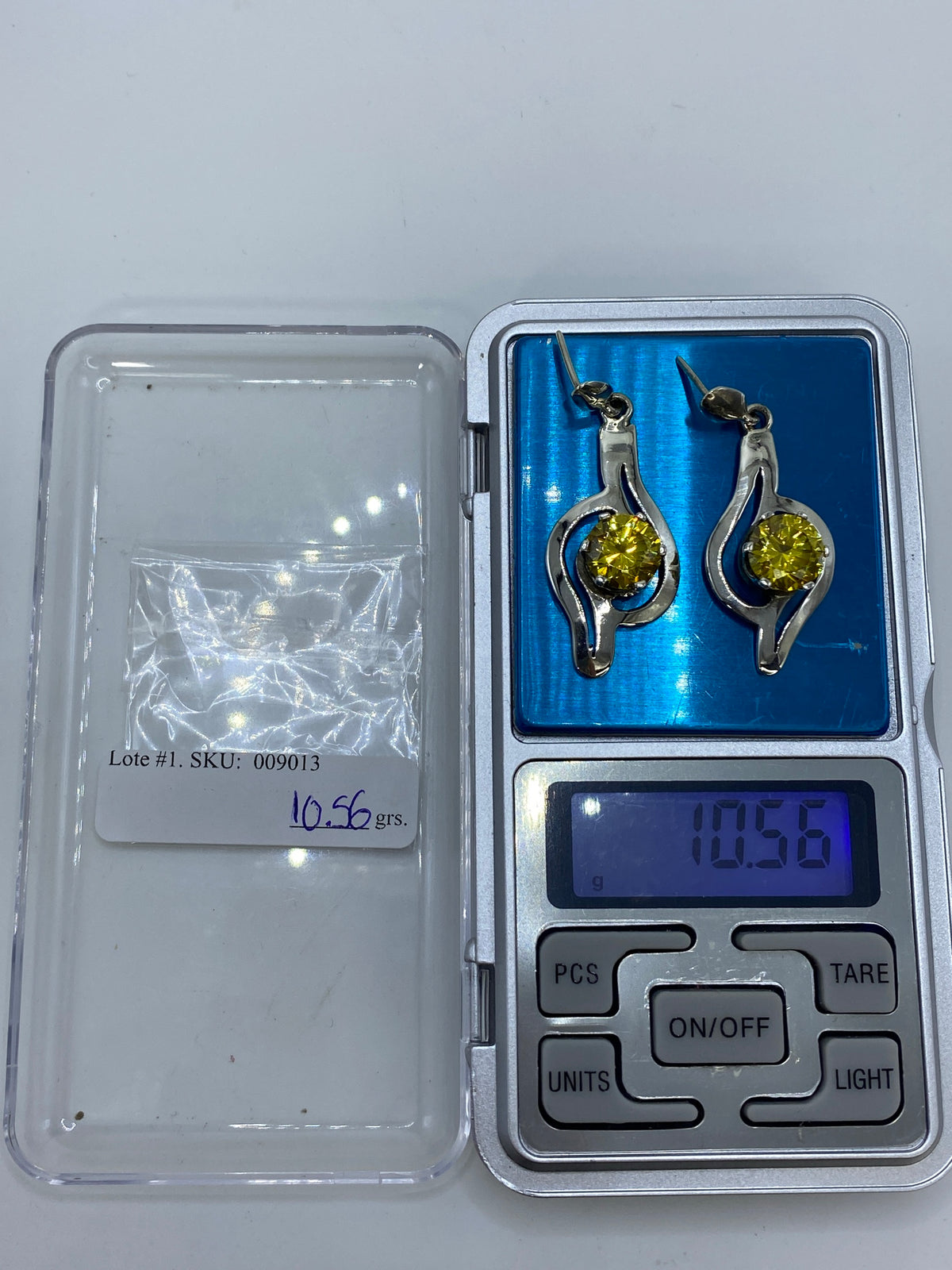 Aretes de Plata con Circonia Amarillo — Taxco 925 — foto 6