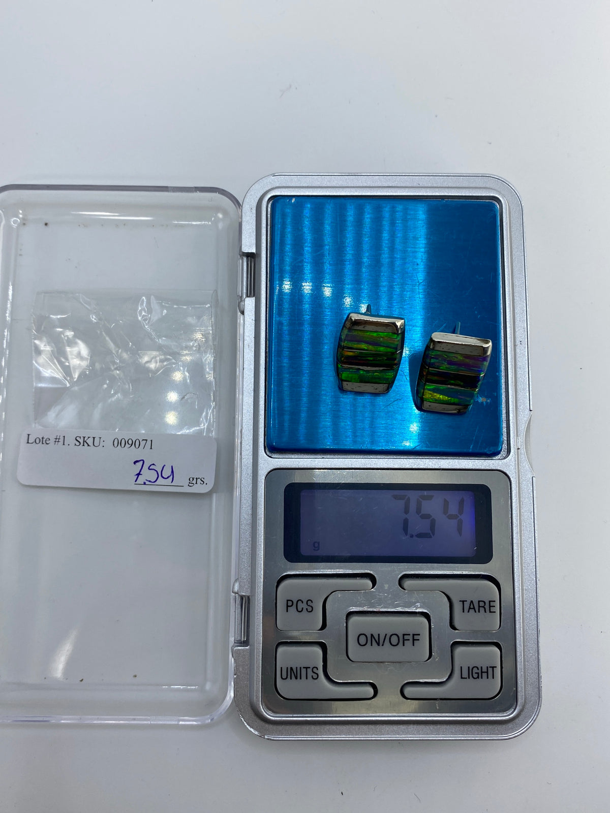 Aretes de Plata 950 con Ópalo de Fuego — Taxco — foto 6