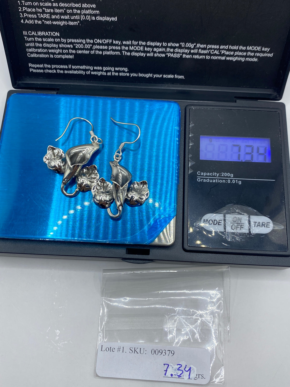 Aretes de Plata Repujados Florales — Taxco 925 — foto 6