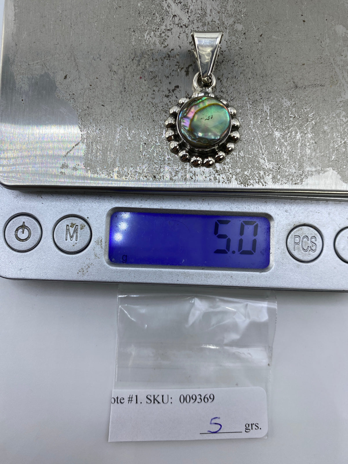 Dije Plata 925 Incrustación Piedra Multicolor — Taxco — foto 6