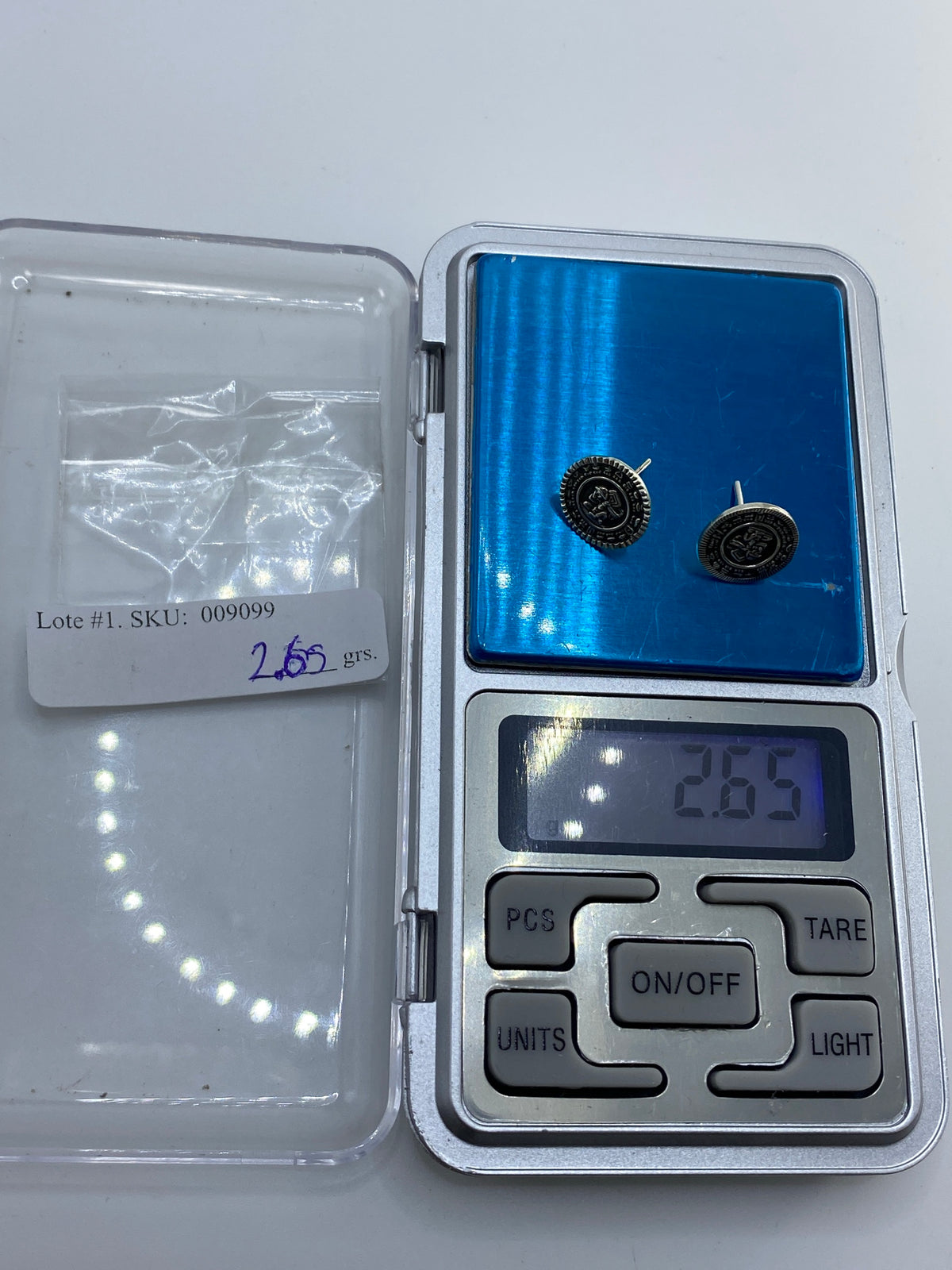 Aretes Plata Cartoneado con Símbolo Prehispánico — Taxco 950 — foto 6