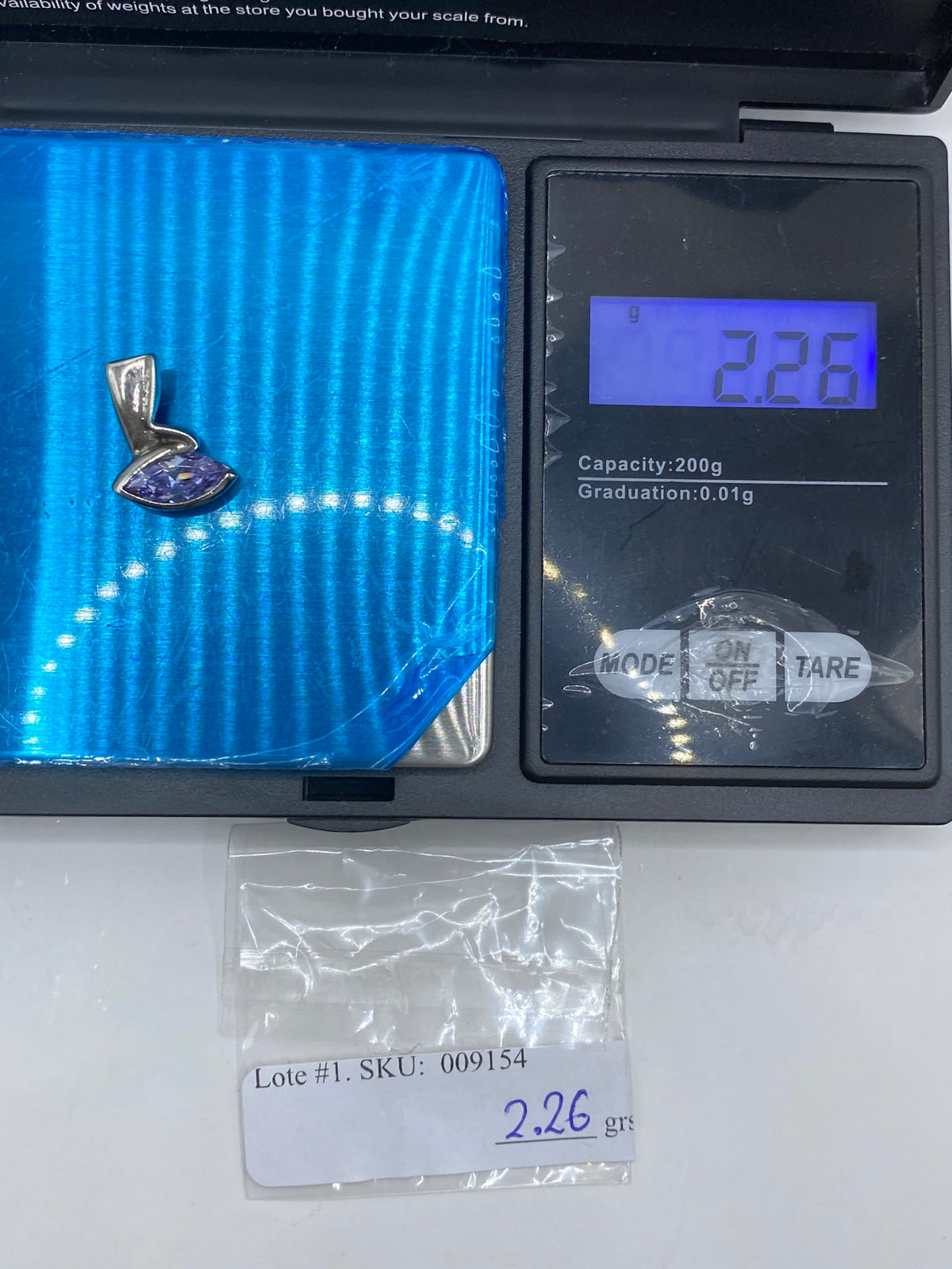 Dije de Plata con Circonia Morada — Taxco 925 — foto 6