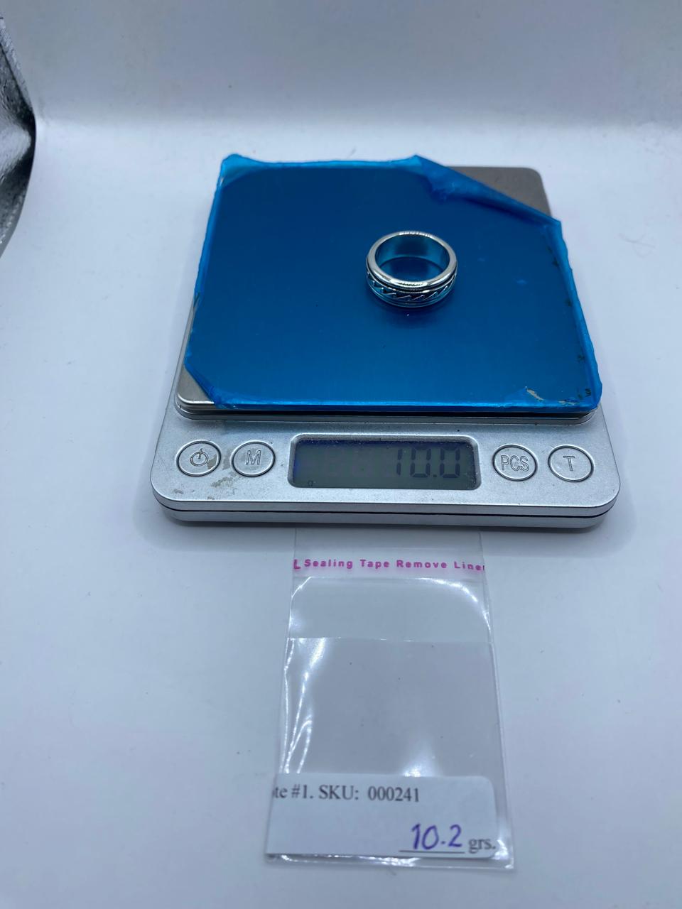 💍 Anillo Giratorio de Plata 925 con Diseño de Olas Clásicas