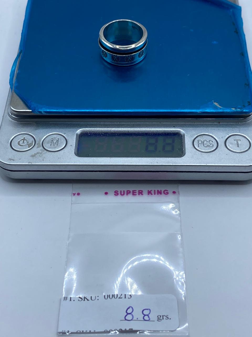 💍 Anillo Giratorio de Plata 925 con Diseño de Soles