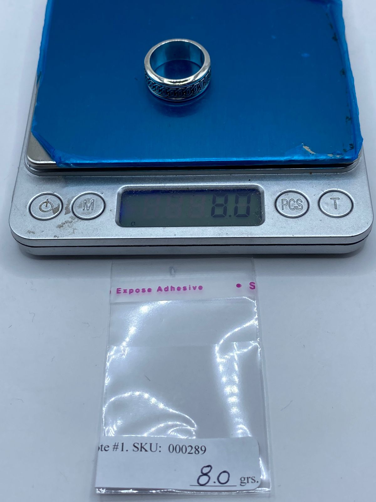 Anillo Giratorio de Plata 925 con Diseño de Cadena