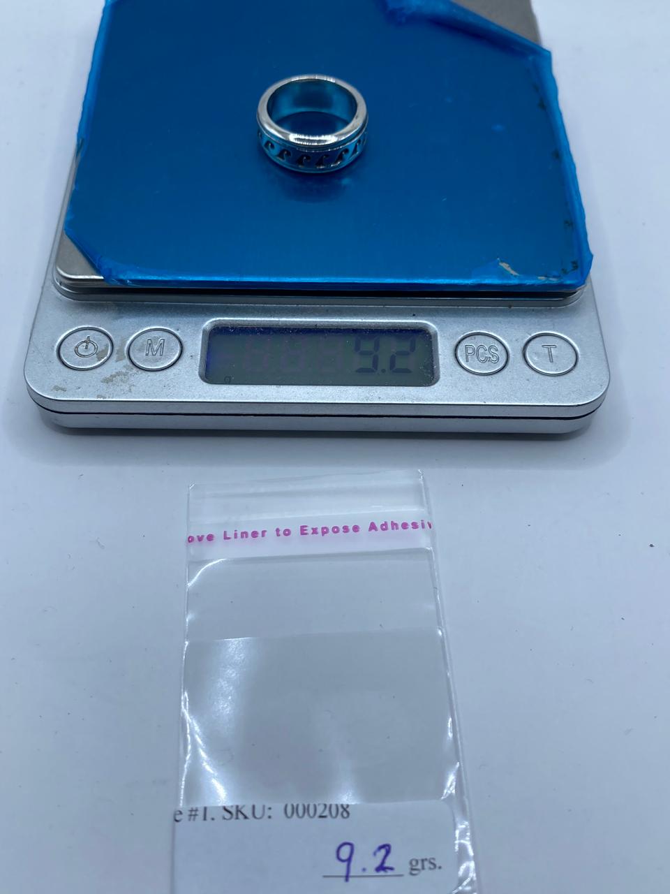 🌊 Anillo Giratorio de Plata 925 con Diseño de Olas