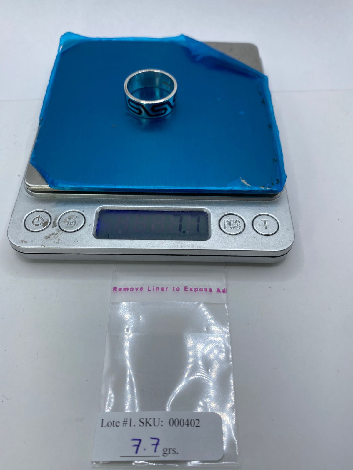 ❤️💍 Anillo Greca Geométrica en Coral Rojo