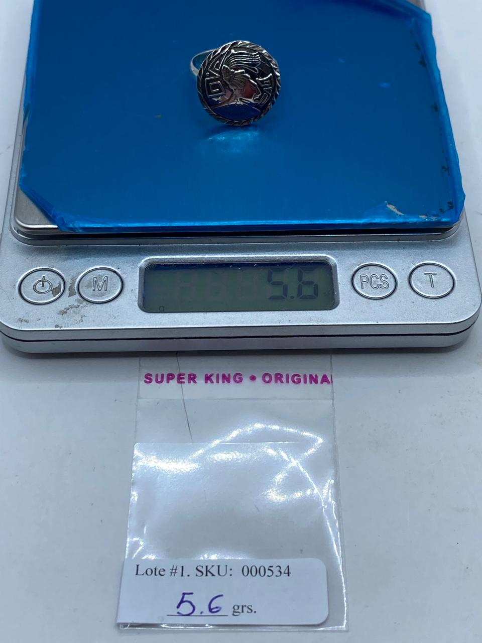 Anillo Guerrero Azteca en Plata .925