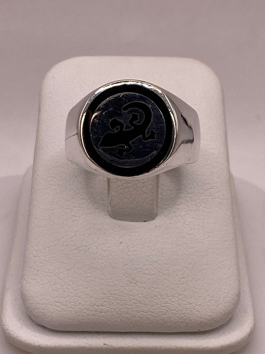 Anillo Lagartija en Plata .925, vista frontal
