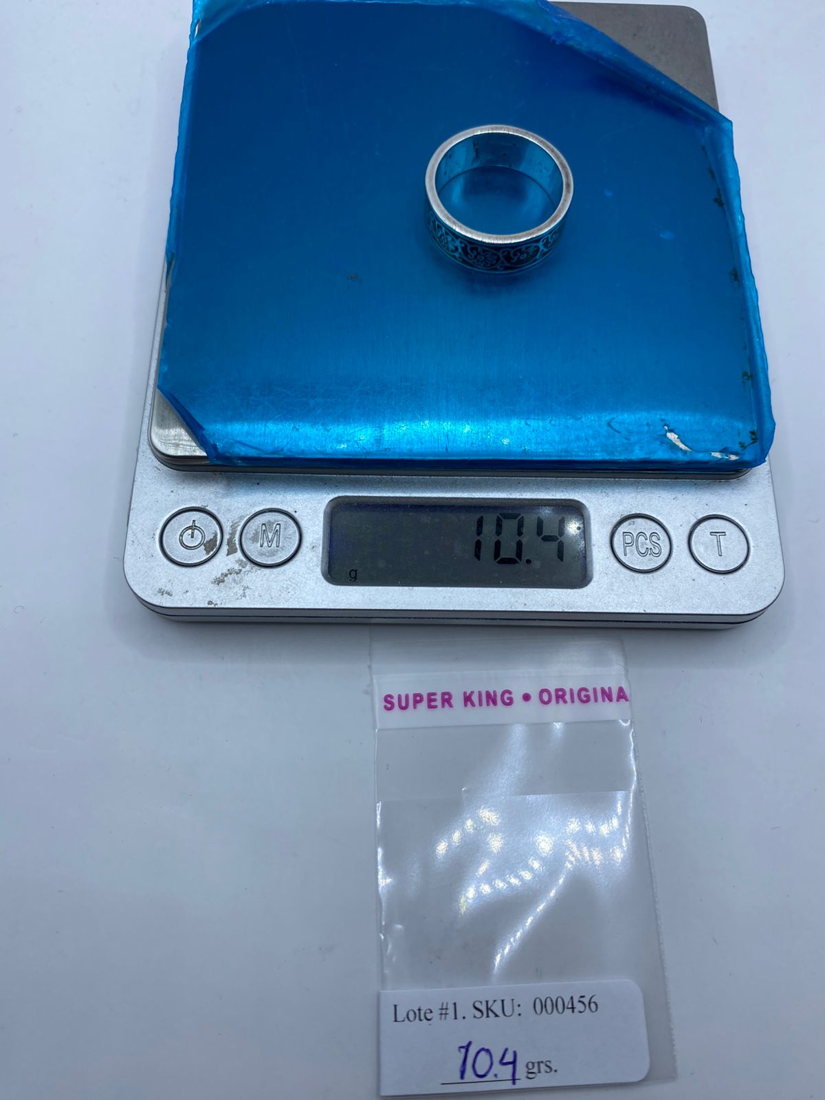 🌿💚 Anillo de Malaquita con Diseño Floral Calado en Plata .925