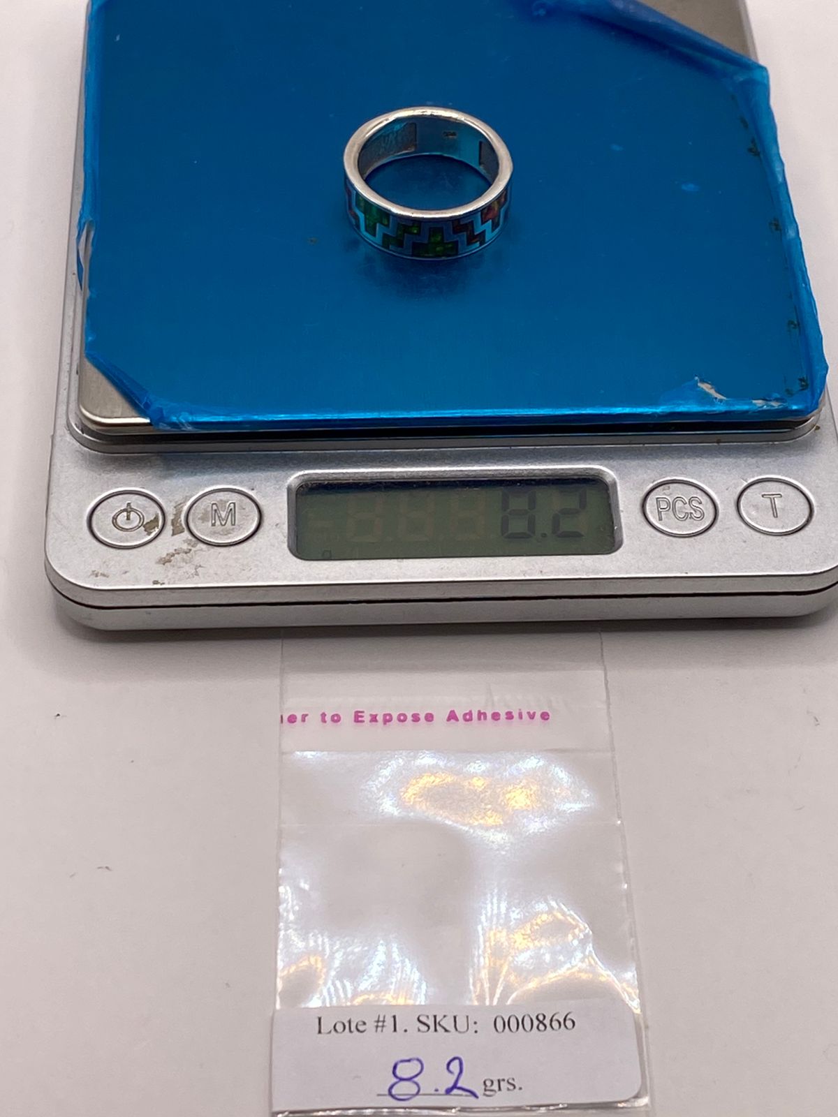 🔥 Anillo de Ópalo de Fuego Diseño Greca Plata Ley 950