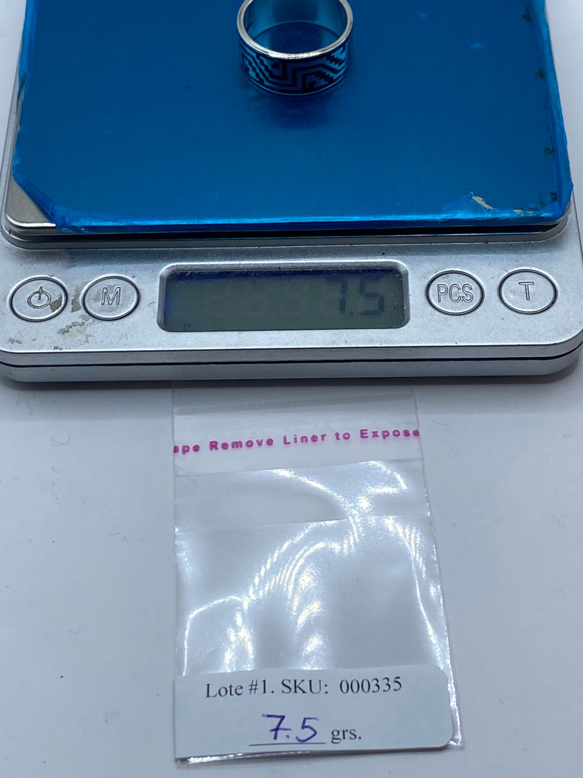 Anillo de Plata .925 con Ónix y Greca Imperial