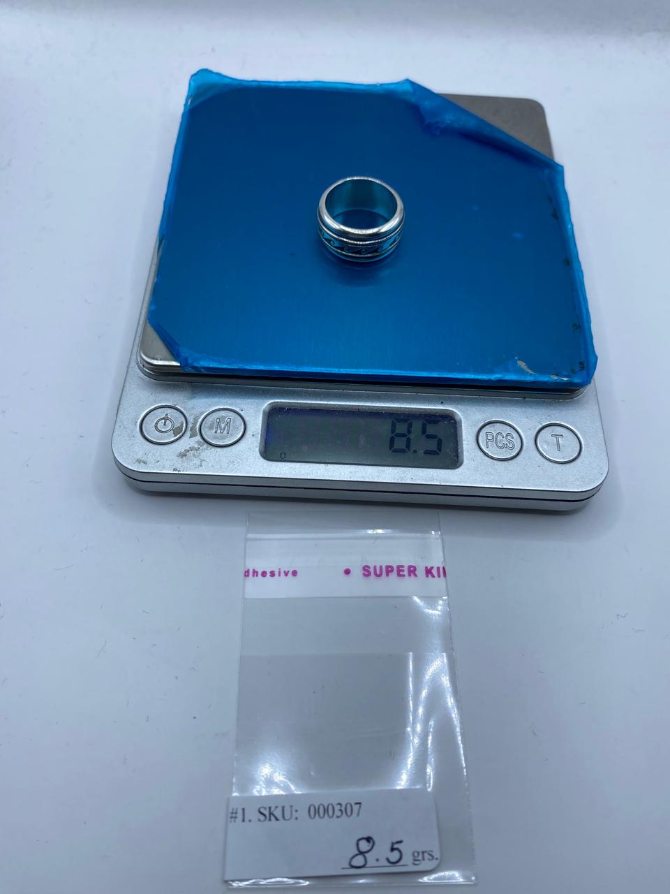 Anillo Spinner Olas Estilizadas en Plata .925, peso en gramos (bΓ‘scula)