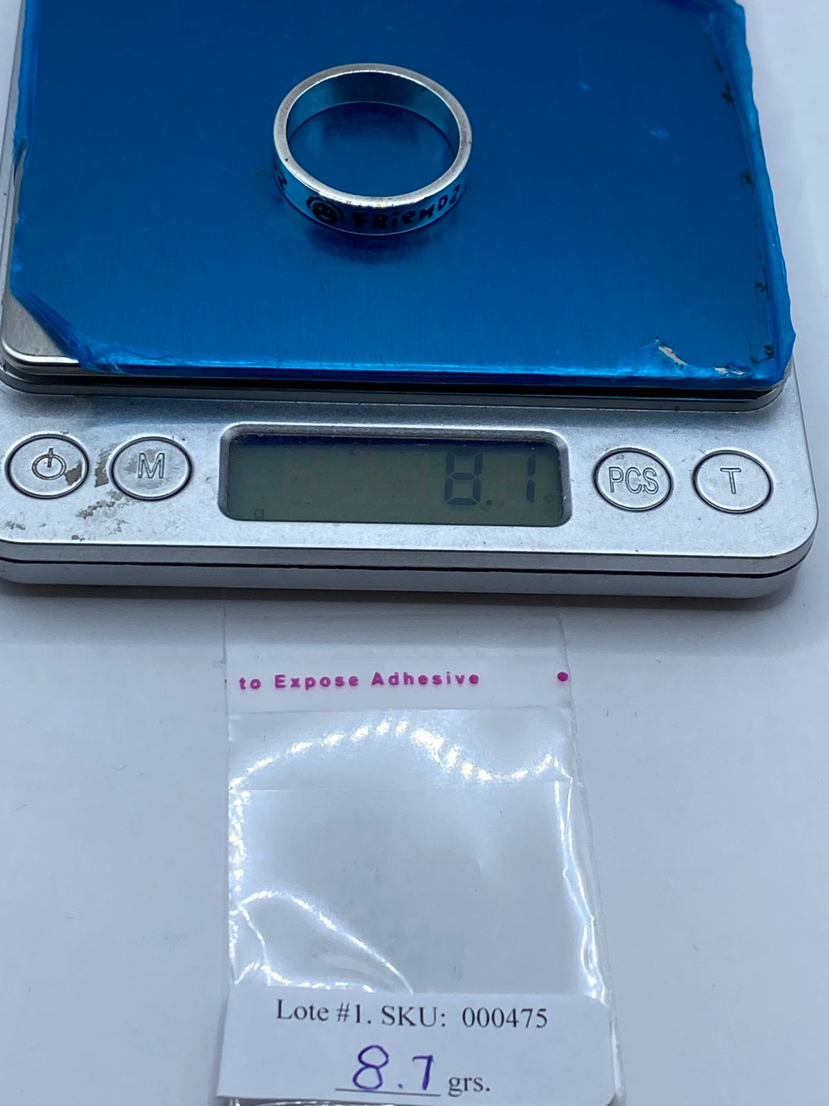 💙🤝 Anillo “FRIENDS” en Turquesa y Plata .925