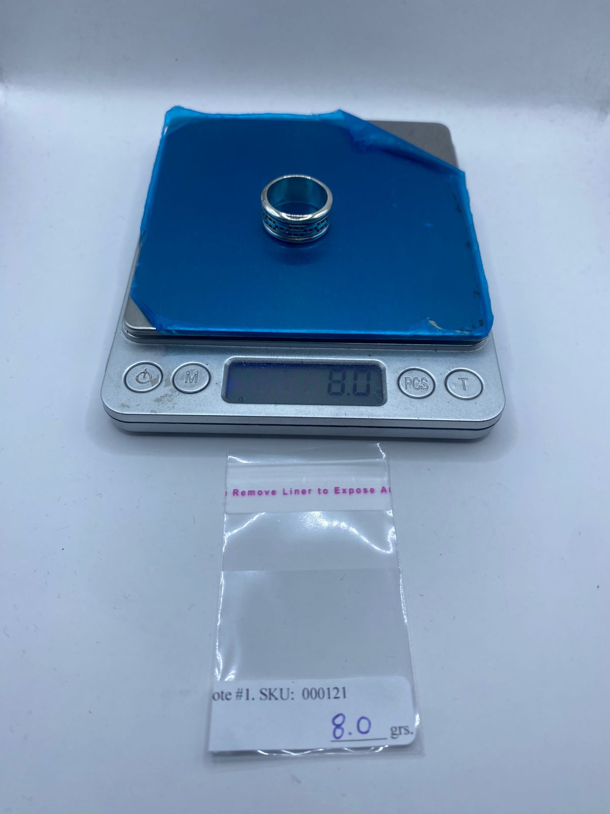 🔩 Anillo Giratorio Estilo Cadena – Plata Ley 9.25