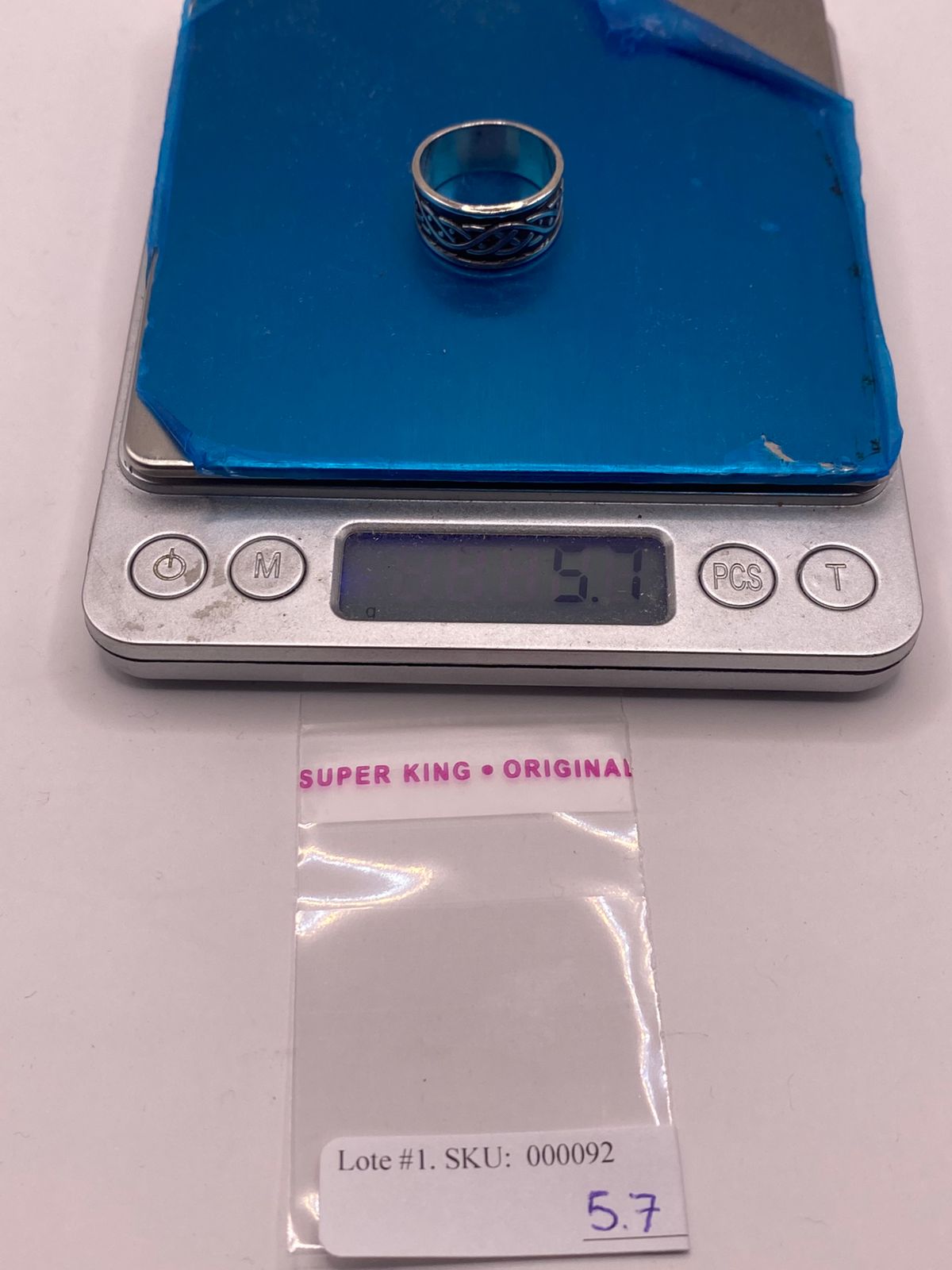 Anillo de Plata 925 Esterlina con Trenzado Infinito