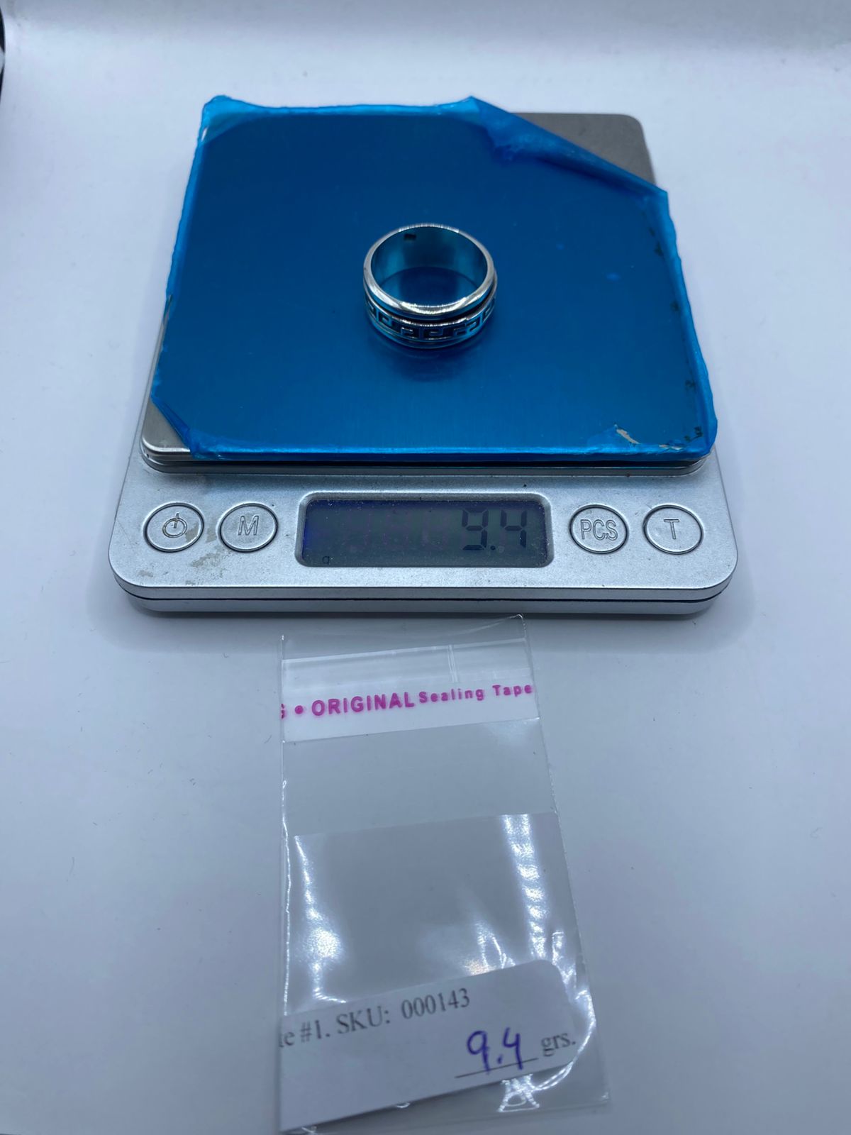 💍 Anillo de Plata 925 con Greca Clásica