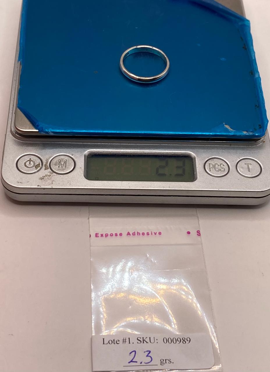 Argolla Lisa en Plata .925