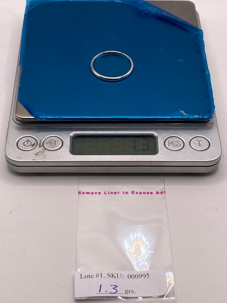 Argolla Lisa en Plata .925