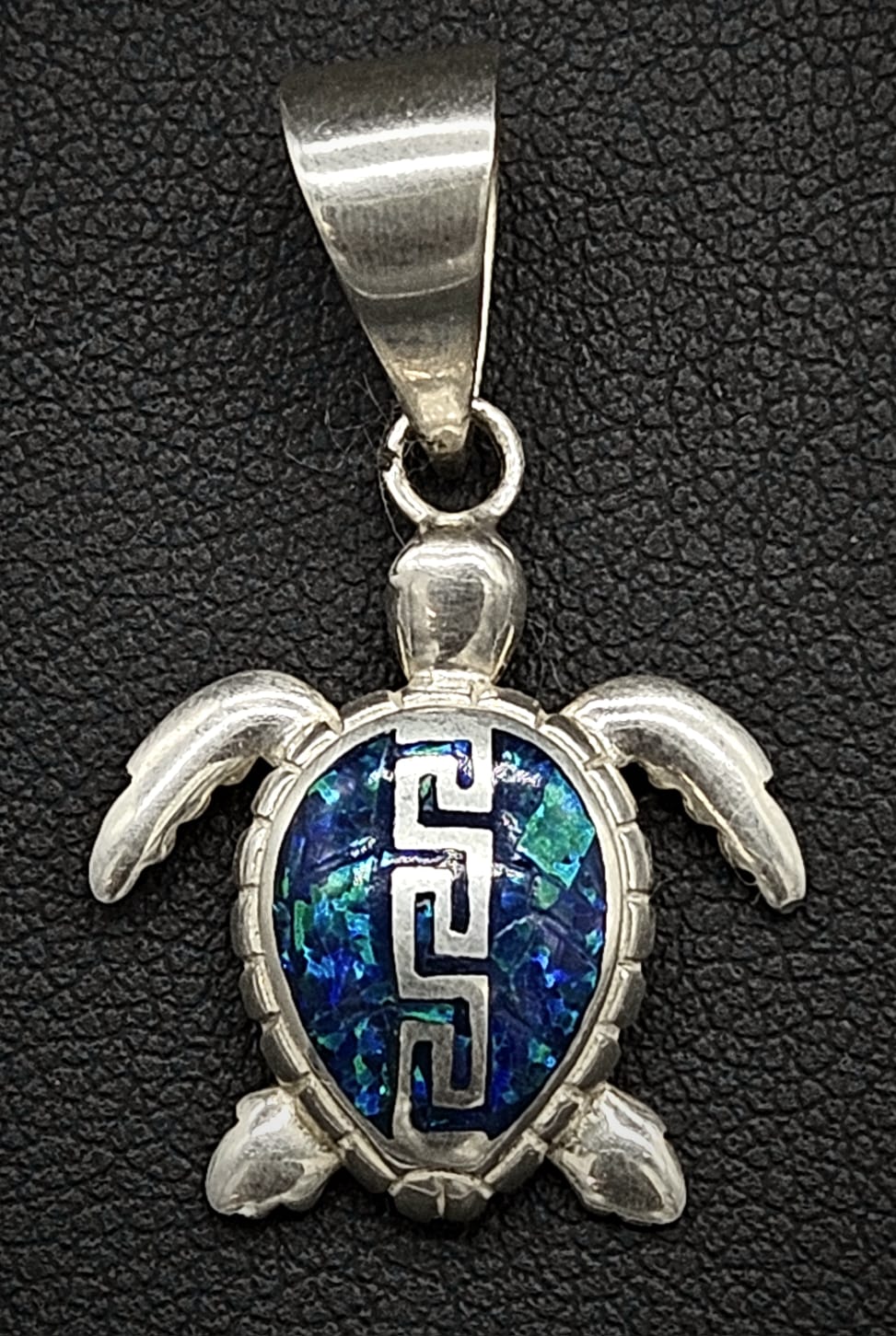 DIJE PLATA LEY 950,TORTUGA OPALO