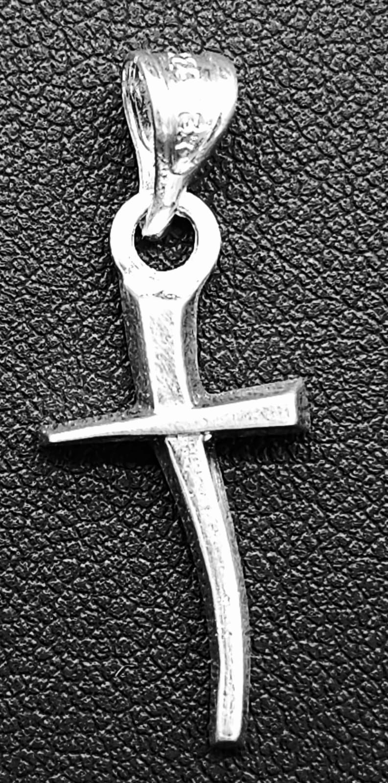 DIJE PLATA LEY 925, CRUZ