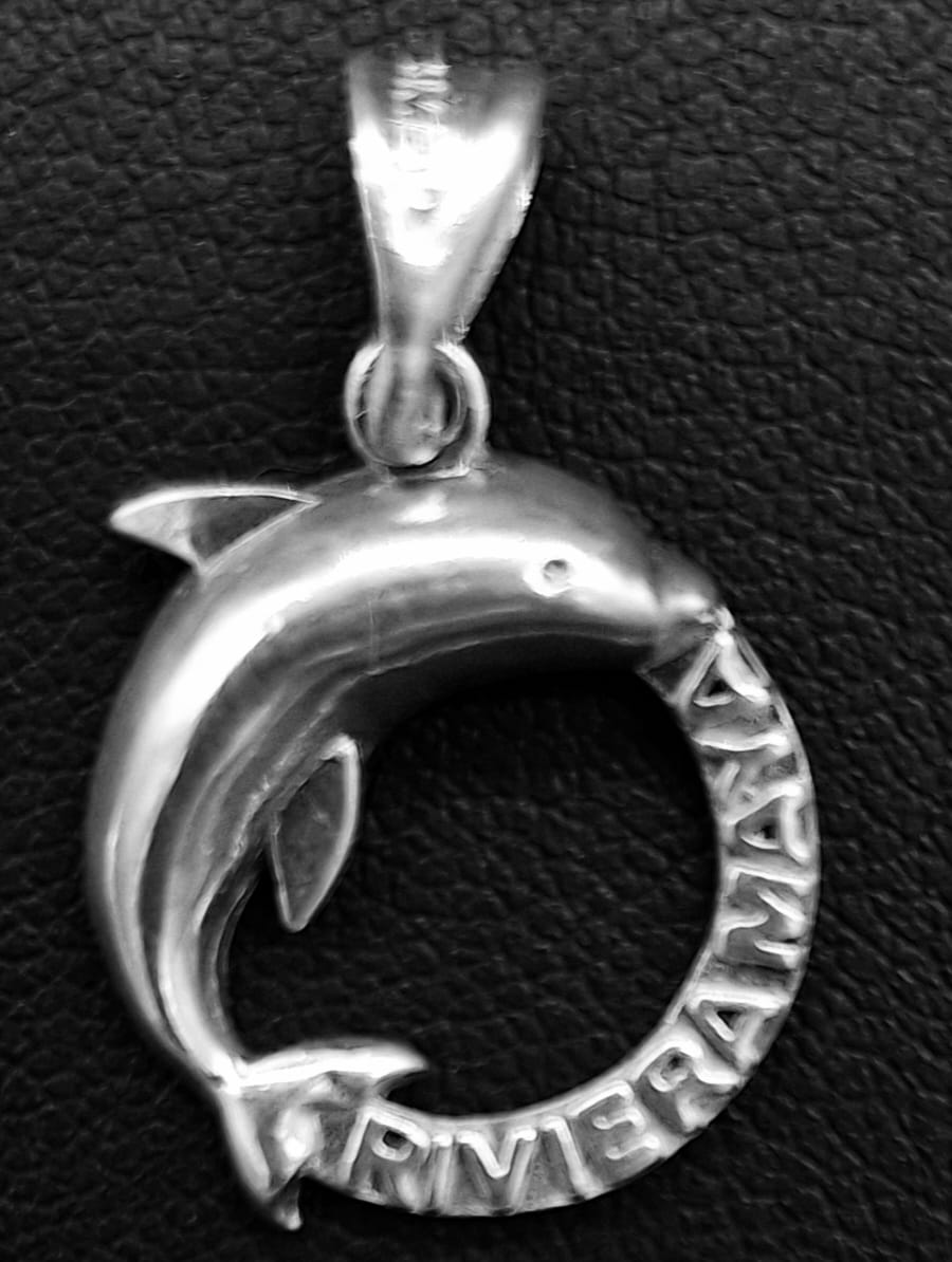 DIJE PLATA LEY 925 , DELFIN , RIVIERA MAYA
