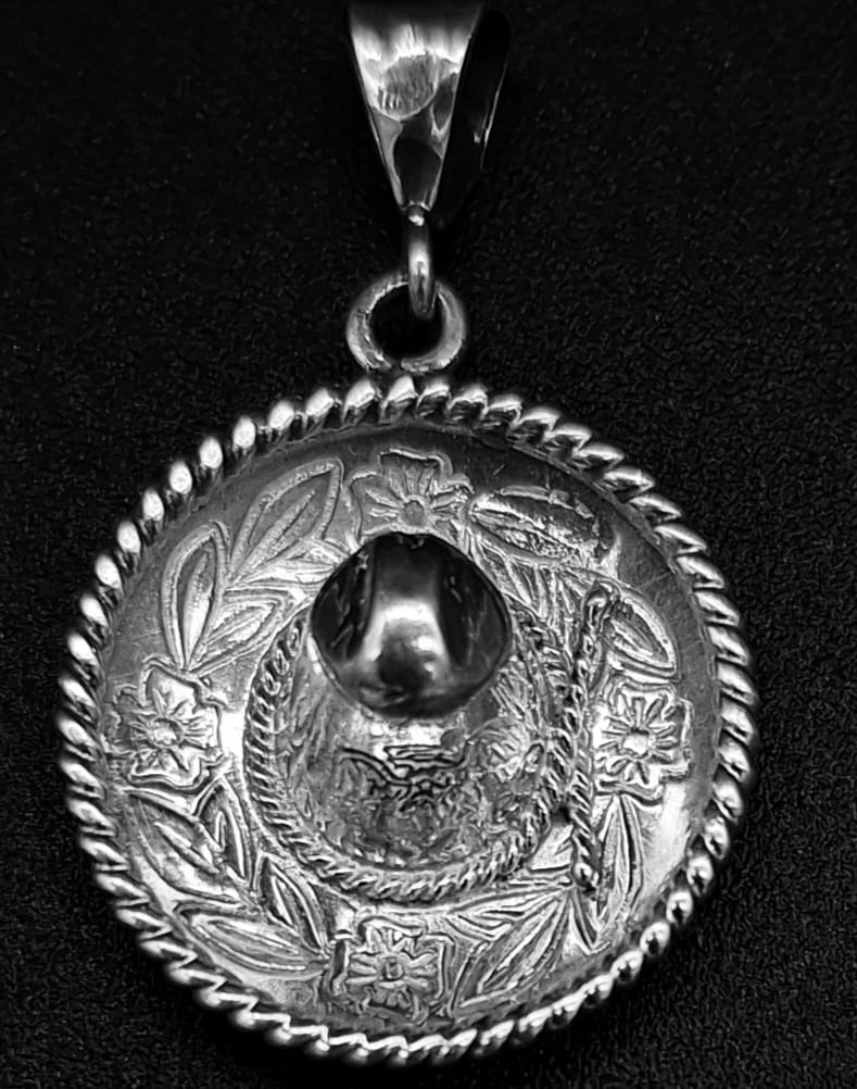 DIJE PLATA LEY 925 , SOMBRERO