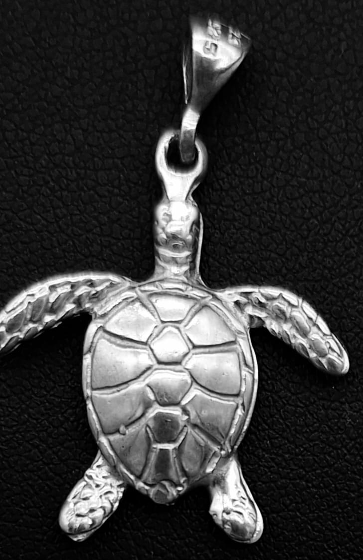 DIJE PLATA LEY 925 ,TORTUGA