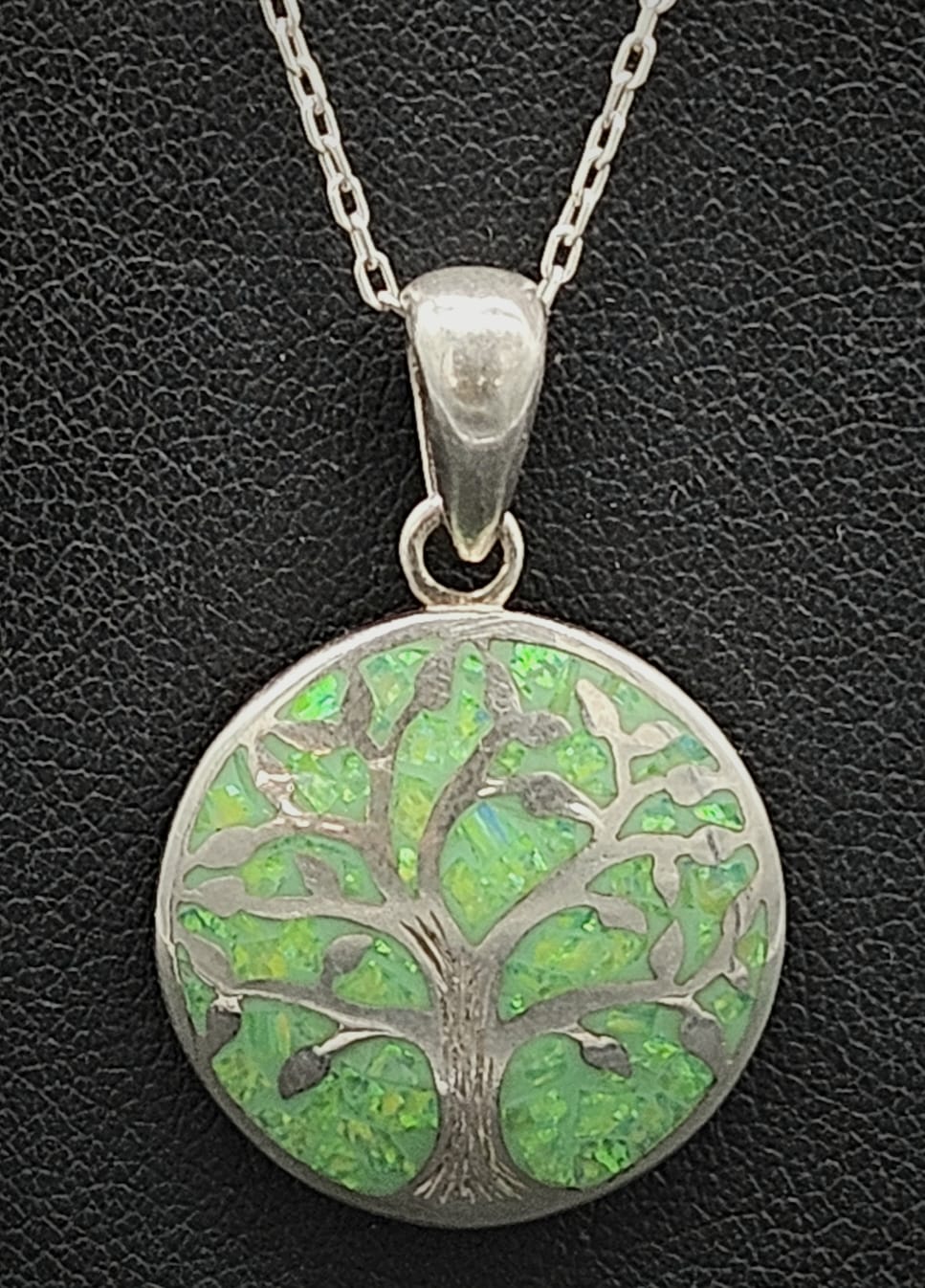 DIJE PLATA LEY 950 ARBOL DE LA VIDA OPALO