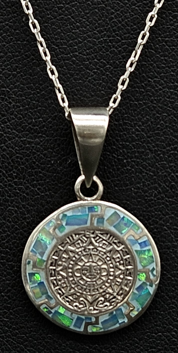 DIJE PLATA LEY 950 CALENDARIO AZTECA