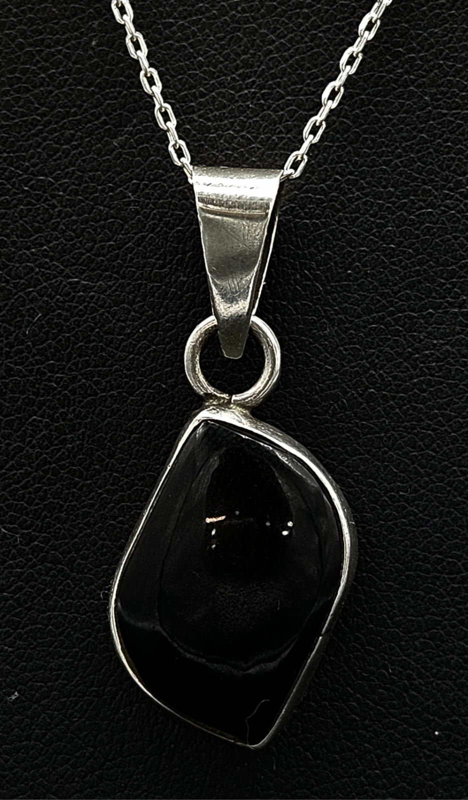 DIJE PLATA LEY 950 OBSIDIANA