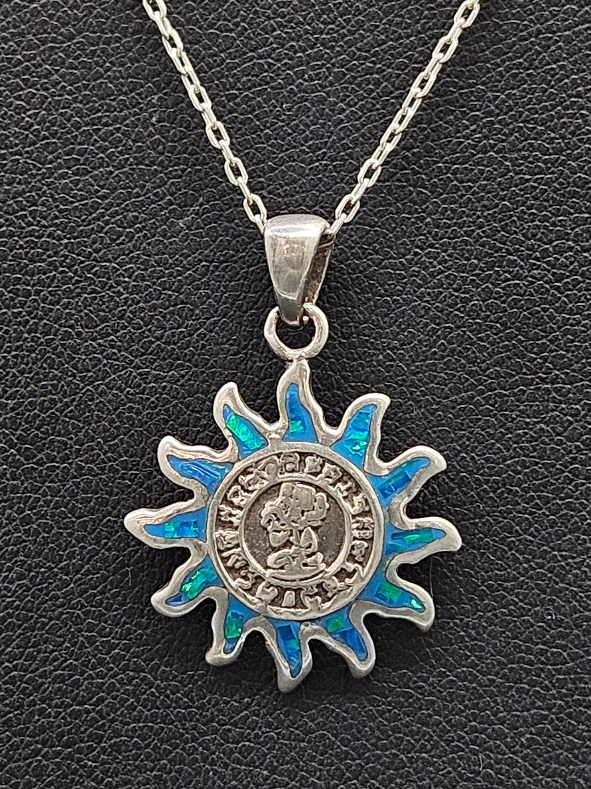 DIJE PLATA LEY 950 SOL CALENDARIO MAYA