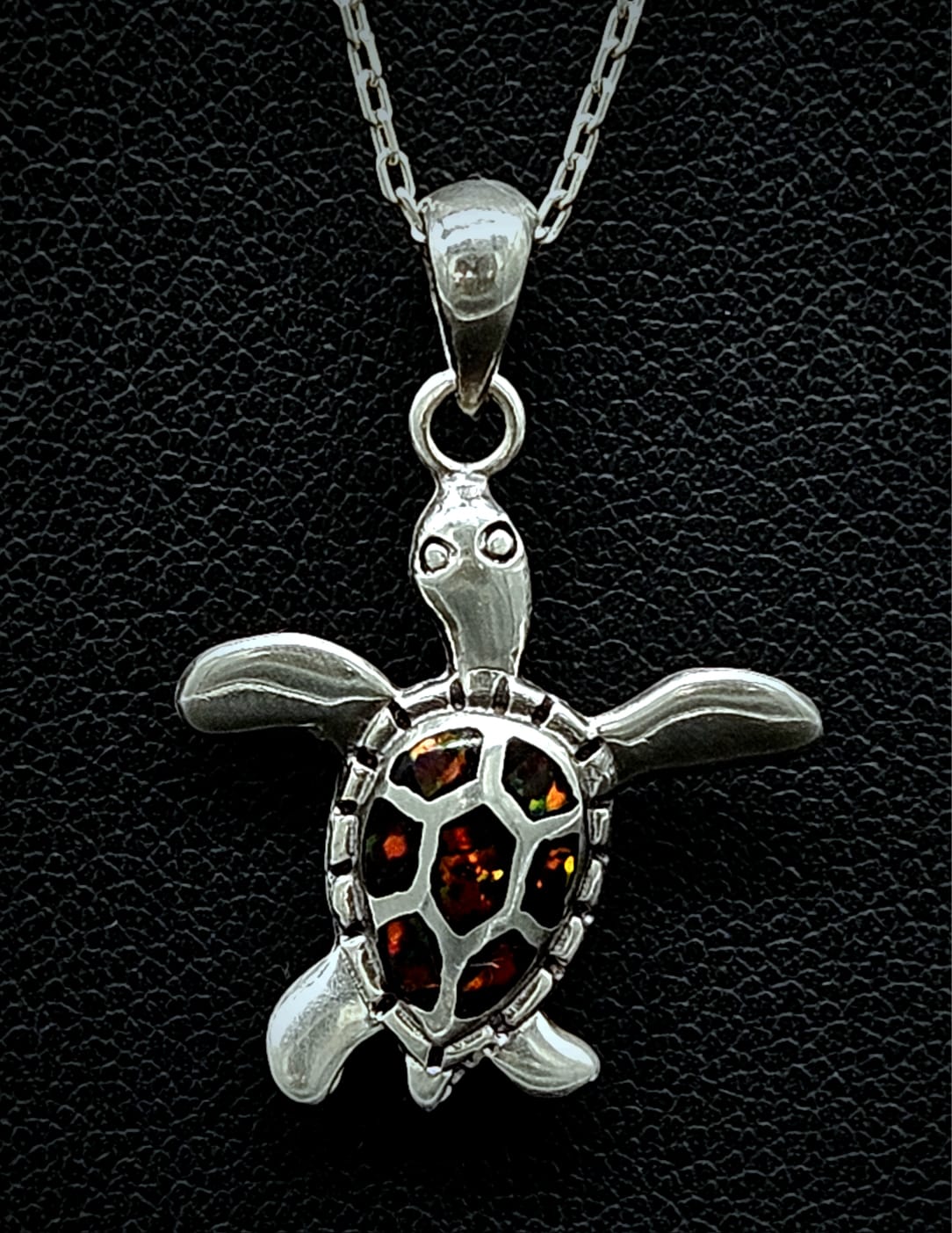 DIJE PLATA LEY 950 TORTUGA OPALO