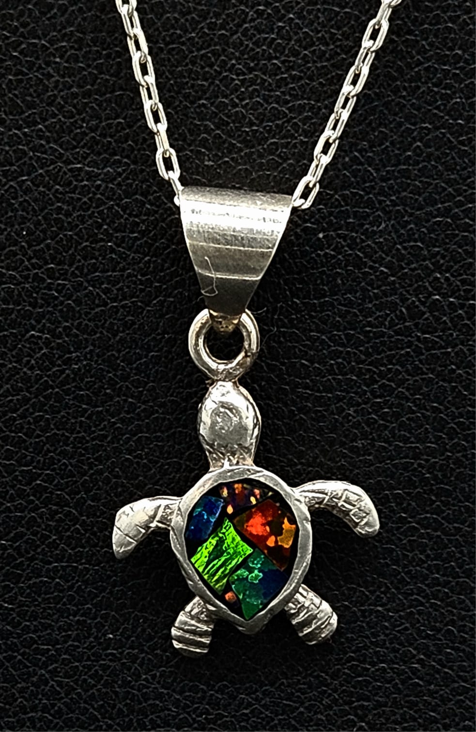 DIJE PLATA LEY 950 TORTUGA OPALO