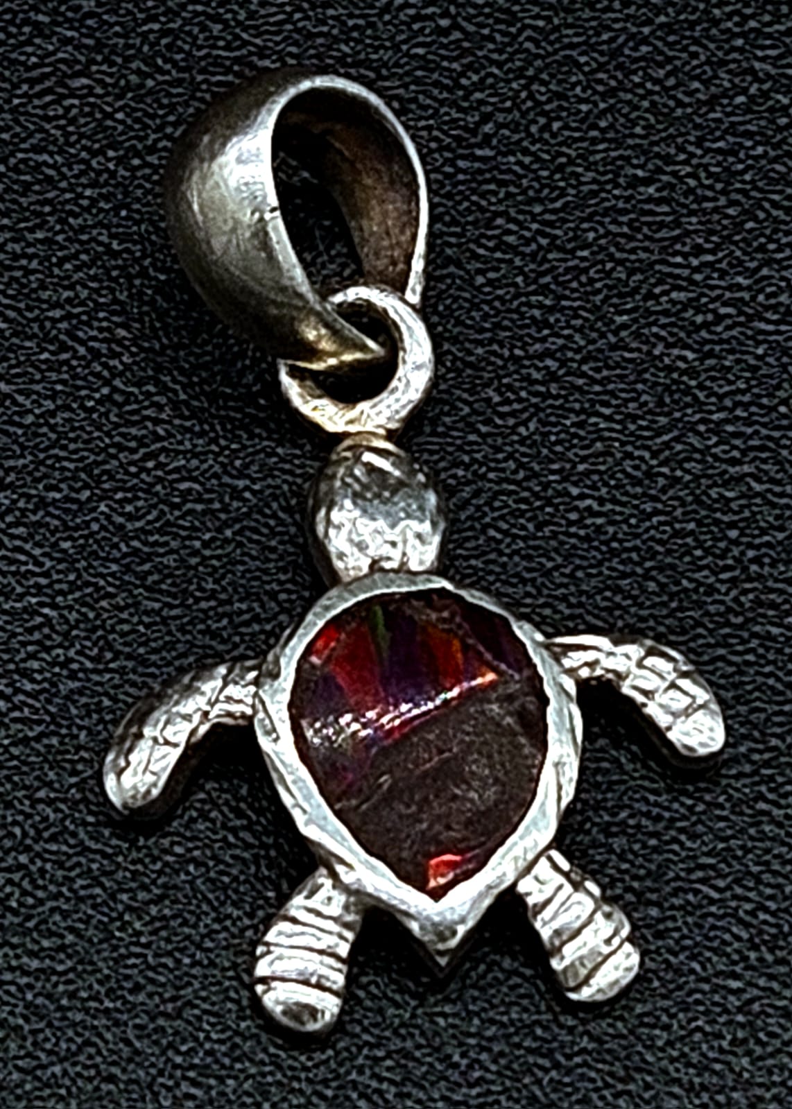 DIJE PLATA LEY 950 TORTUGA OPALO