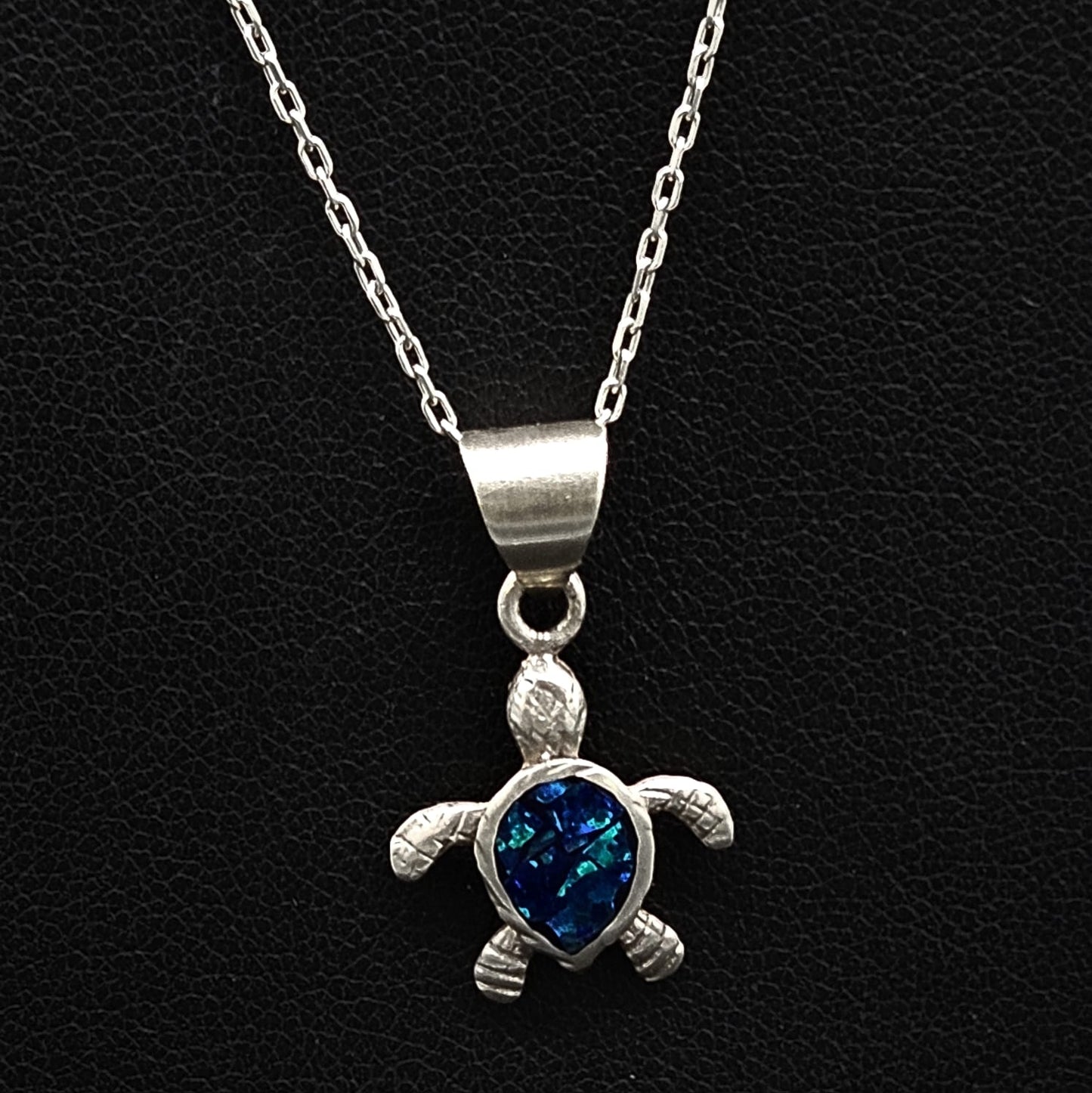 DIJE PLATA LEY 950 TORTUGA OPALO