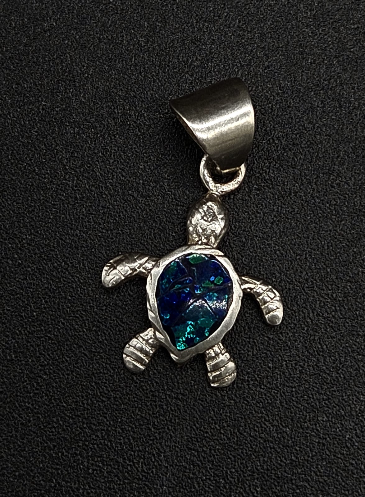 DIJE PLATA LEY 950 TORTUGA OPALO