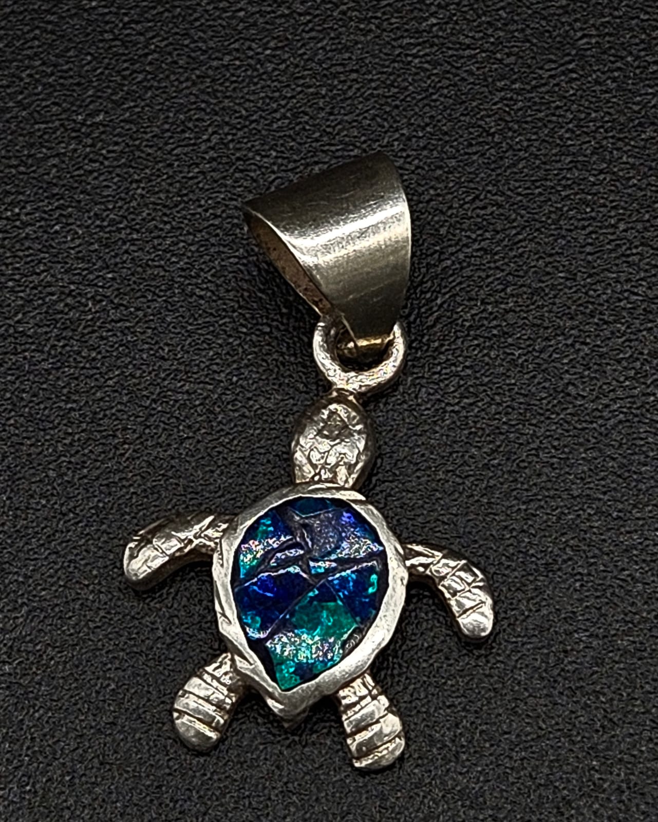 DIJE PLATA LEY 950 TORTUGA OPALO