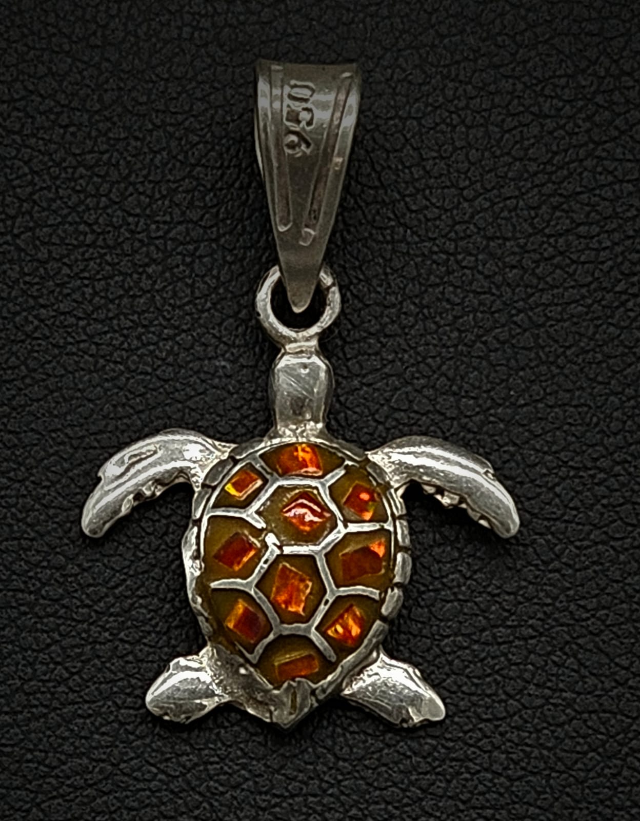 DIJE PLATA LEY 950 TORTUGA OPALO