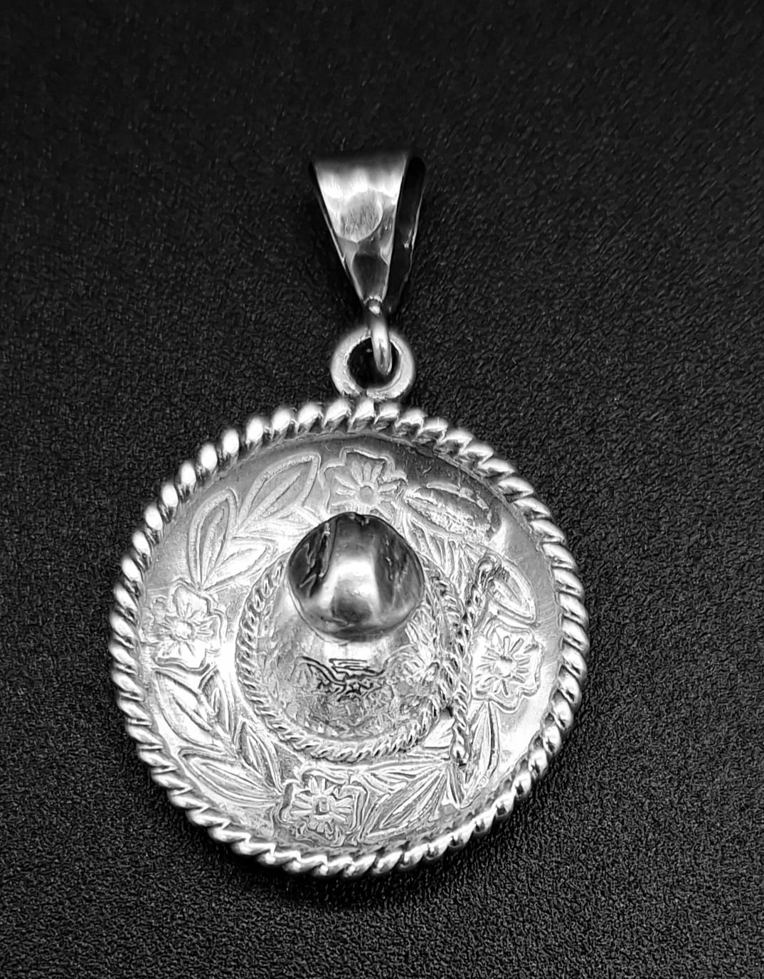 DIJE PLATA LEY 925. SOMBRERO MEXICANO