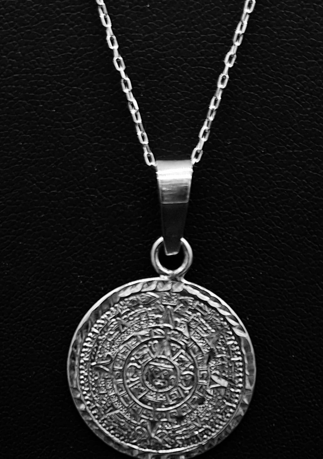 DIJE PLATA LEY 925 ,CALENDARIO AZTECA
