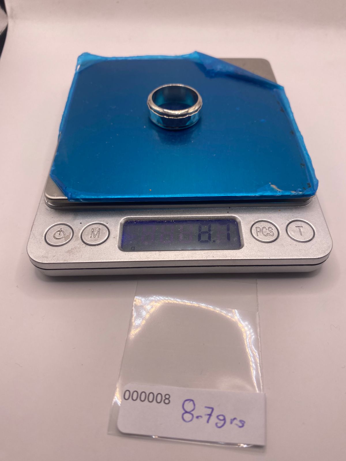Anillo de Plata Ley 925 con Acabado Martillado