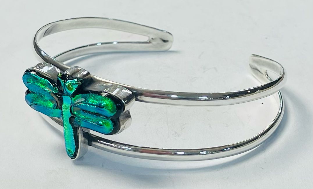 BRAZALETE CON DICROICO EN PLATA LEY 925